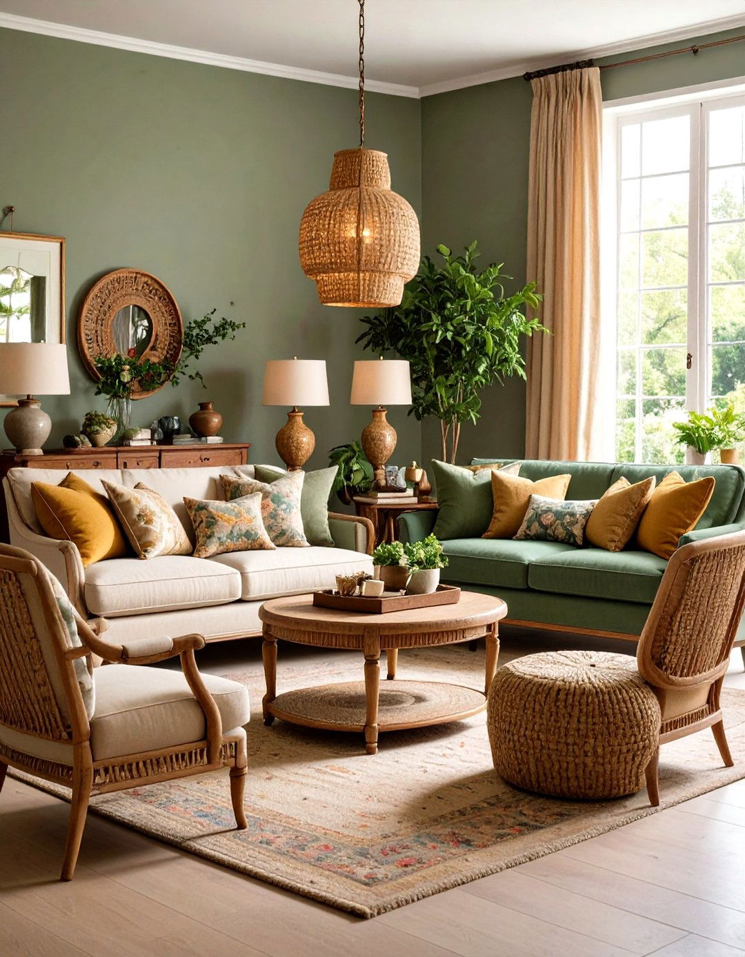 French Country Symmetrical Living Room - 24 Symmetrical Living Room Ideas