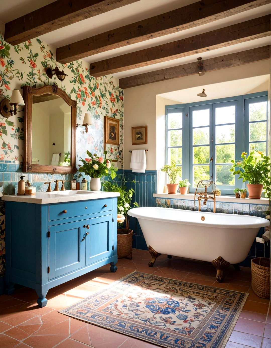 French Country Vintage - 24 Vintage Bathroom Ideas