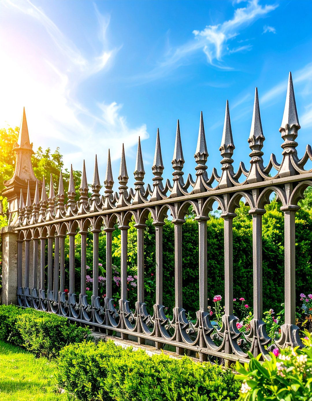 French Gothic Fence Style - 24 Wood Fence Ideas