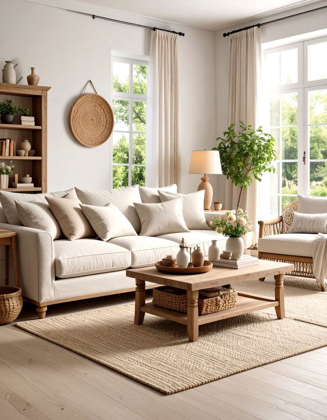French Linen Luxury Living Room - 24 Shabby-chic Style Living Room Ideas