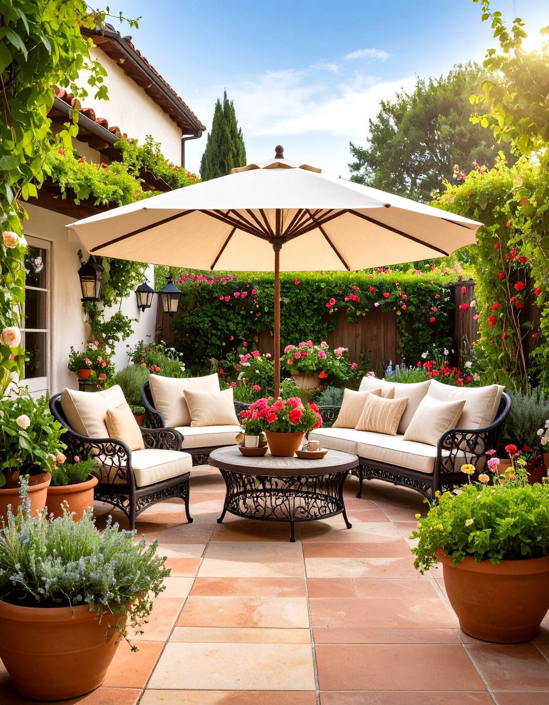 French Mediterranean Patio Style - 24 French Interior Design Ideas