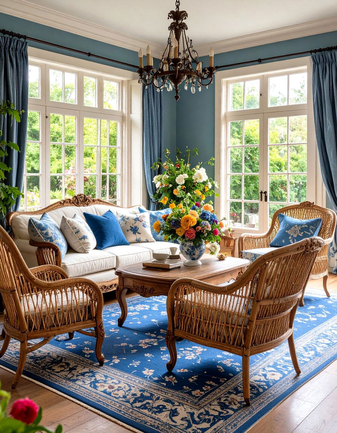 French Provincial Charm - 24 Vintage Living Room Ideas