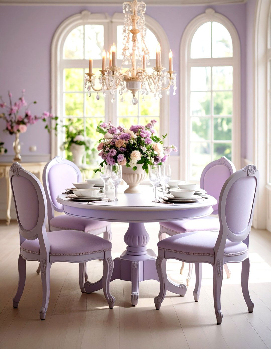 French Provincial Curved Leg Tables - 24 Painted Furniture Ideas