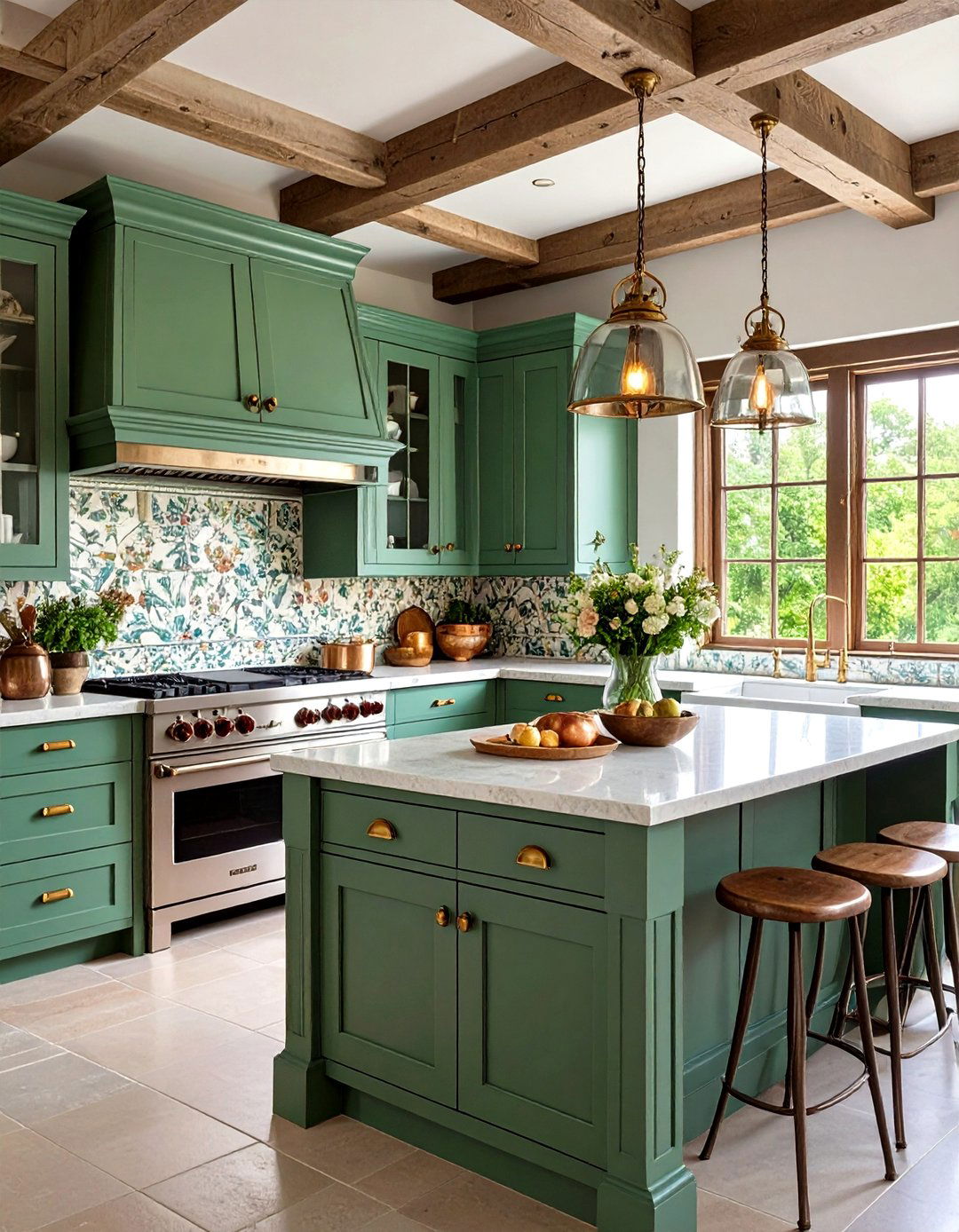 French Provincial Farmhouse Kitchen - 24 Country Kitchen Ideas