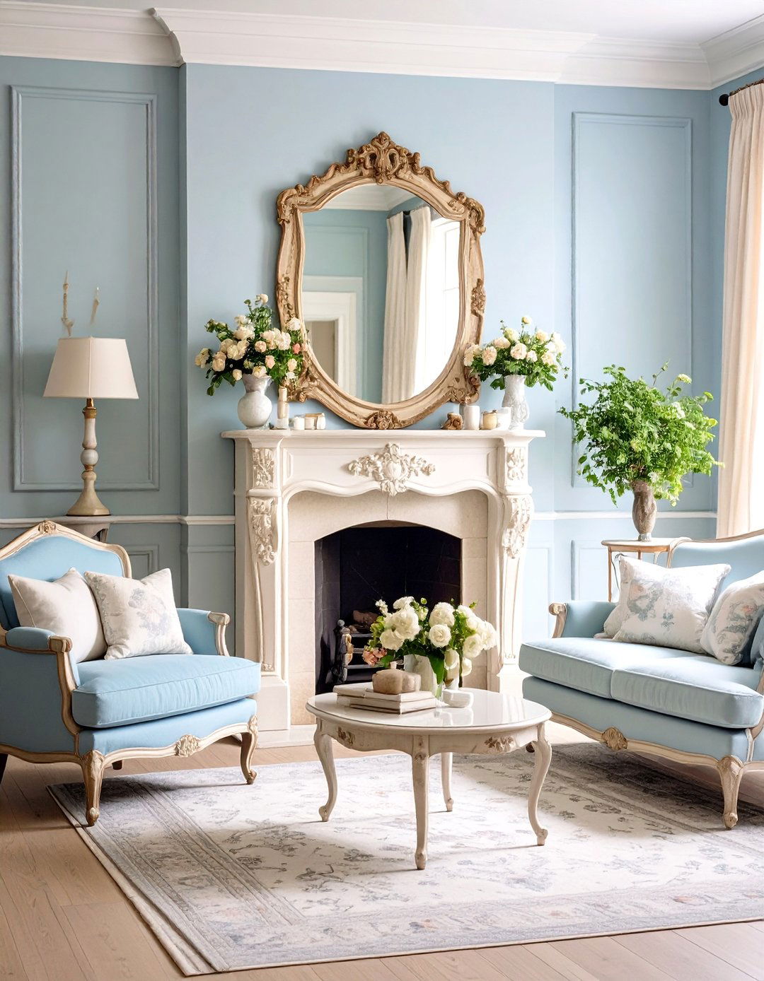 French Provincial Mirror - 24 Mirror Over Fireplace Ideas