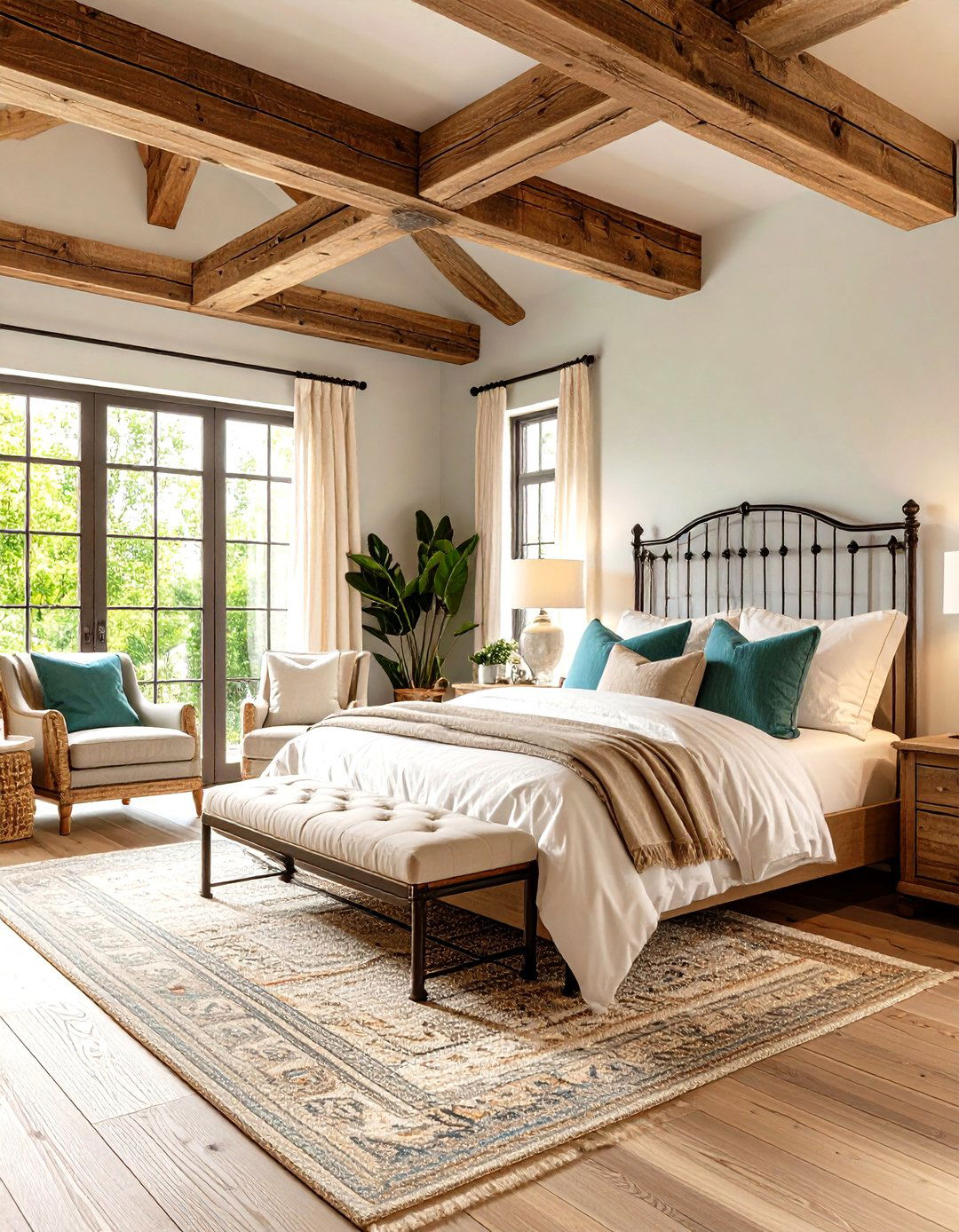 French Rustic Master Suite - 24 French Interior Design Ideas