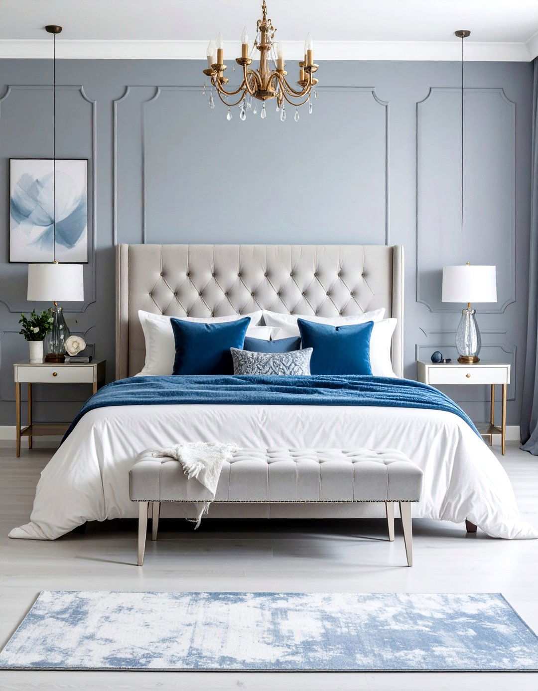 French Silver Bedroom Retreat - 24 Light Gray Paint Colors for Your House