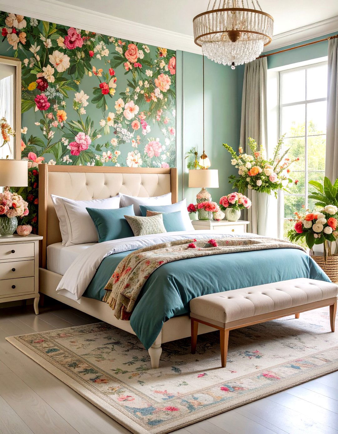 Fresh Floral Paradise Bedroom - 24 Blair Waldorf Bedroom
