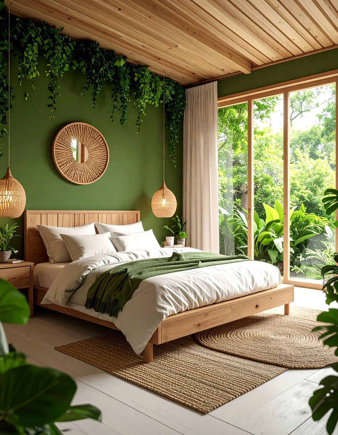 Fresh Green Garden Bedroom - 24 Bedroom Ideas for Women