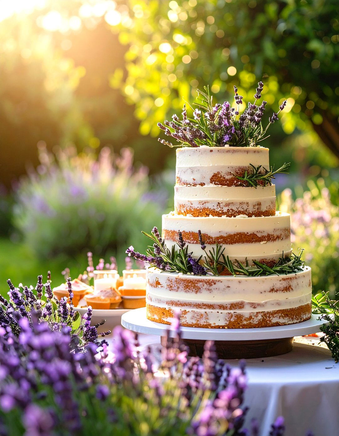 Fresh Herb Aromatherapy Cake - 24 Small Wedding Cake Ideas