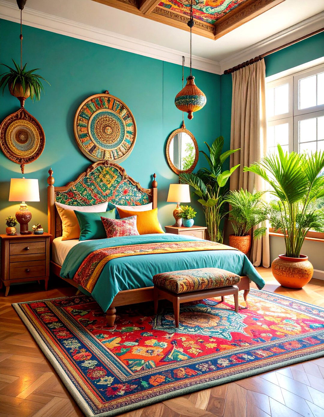 Frida Kahlo Inspired Artistic Corner - 24 Mexican Bedroom Ideas