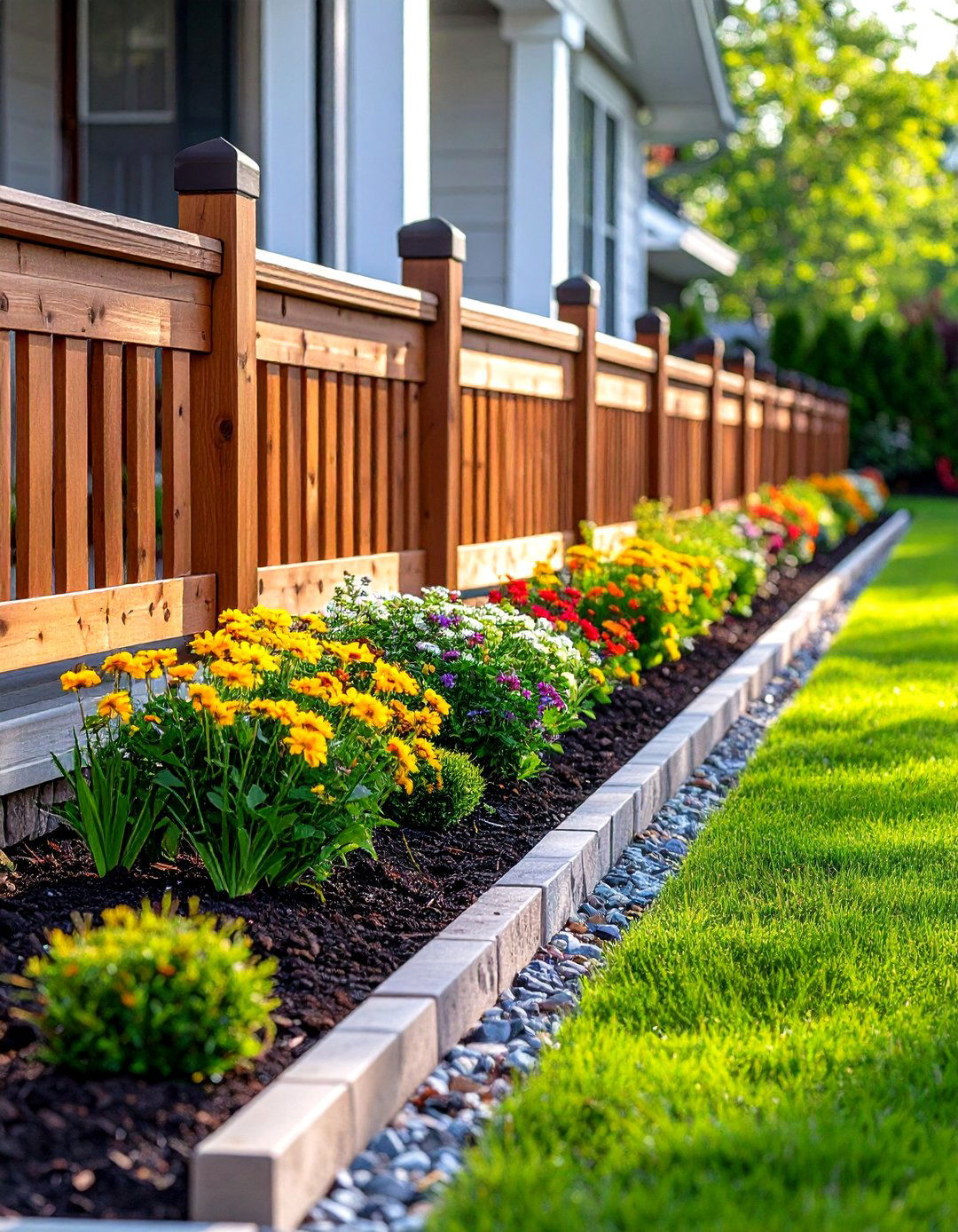 Front Yard Decorative Accent Fencing - 24 Split Rail Fence Ideas