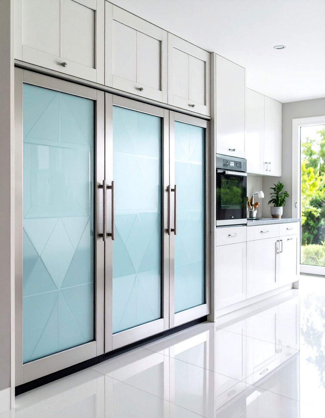 Frosted Glass Panel Doors - 24 Pantry Door Ideas