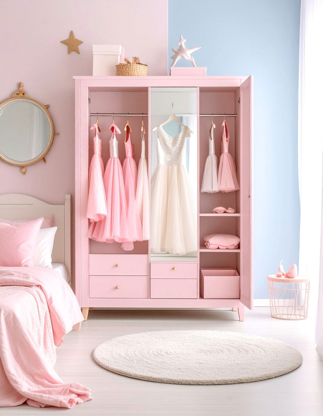 Frozen Princess Dress Up Corner - 24 frozen room decor ideas