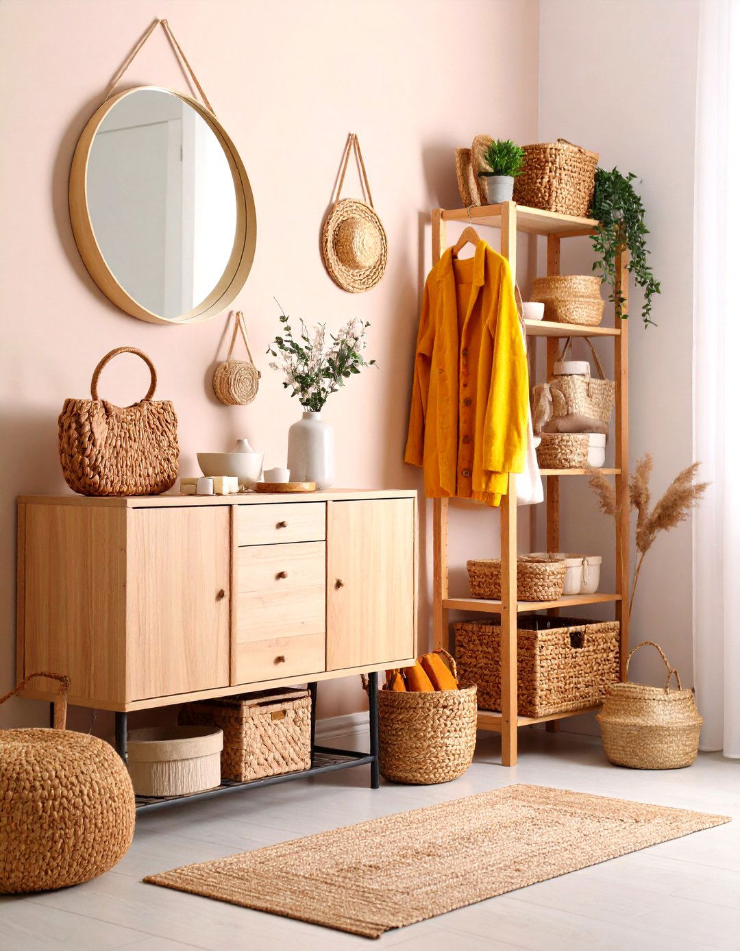 Functional Storage Integration - 24 entryway table decor ideas