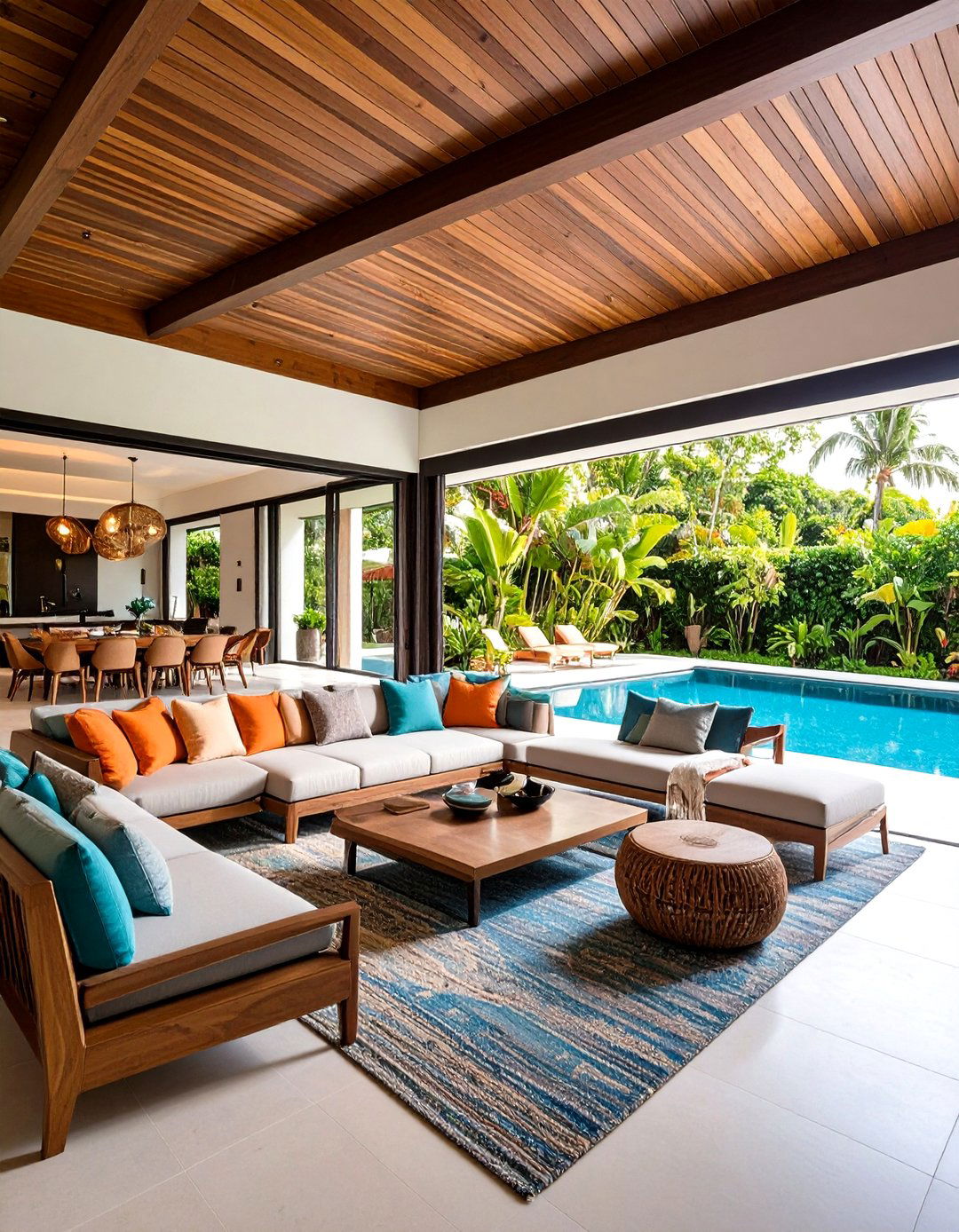 Furniture Focused Lanai with Statement Pieces - 24 Lanai Porch Ideas