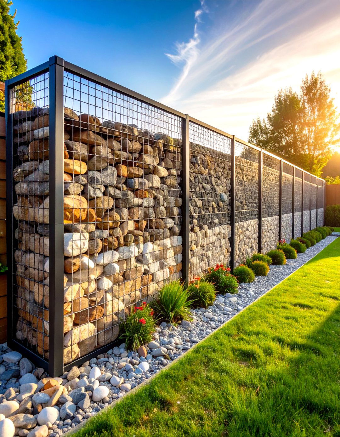 Gabion Wire Cage Retaining Wall - 24 Inexpensive Retaining Wall Ideas