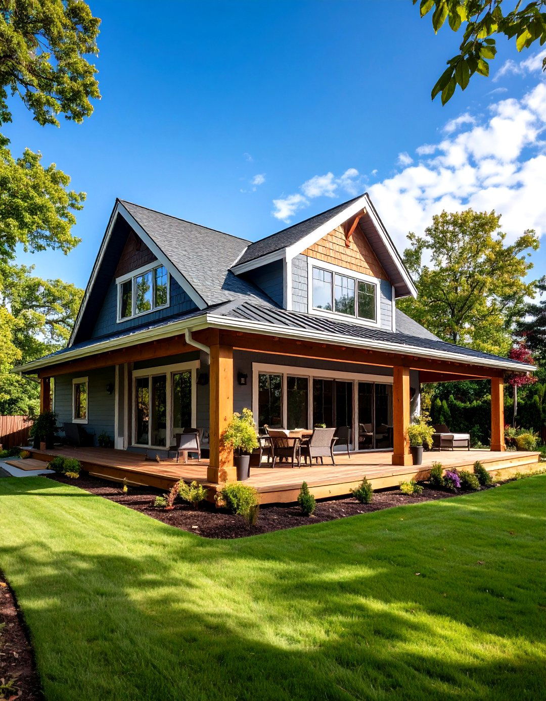 Gable Roof Extension Design - 24 Attached Covered Patio Ideas