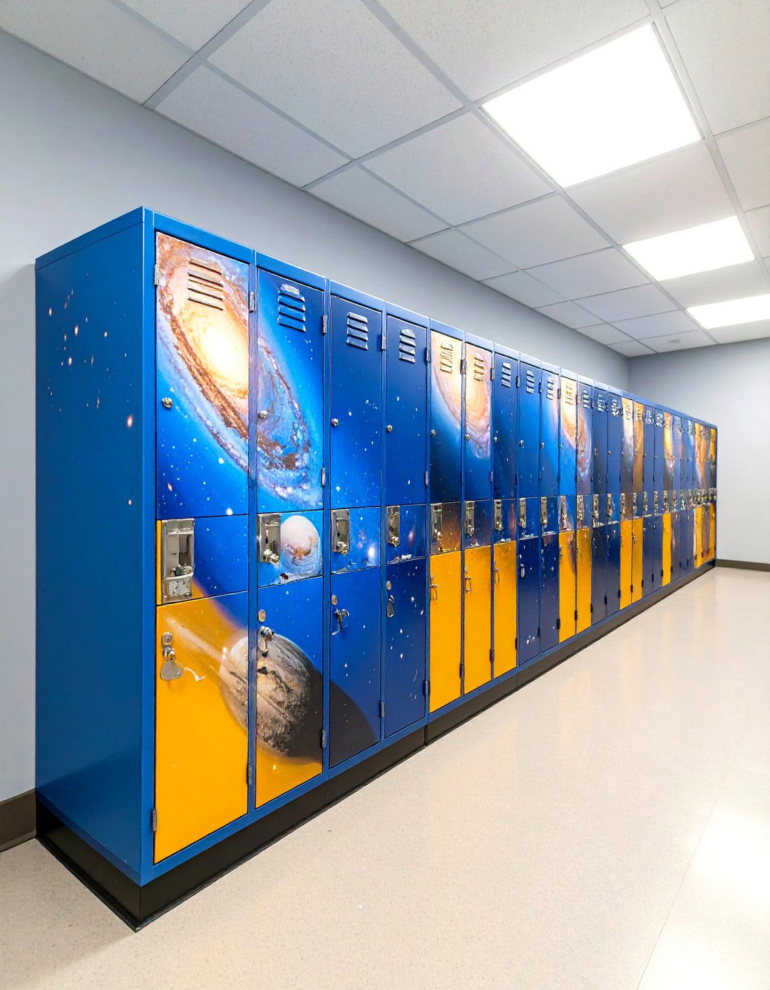 Galaxy Space Explorer Design - 24 Locker Decor Ideas