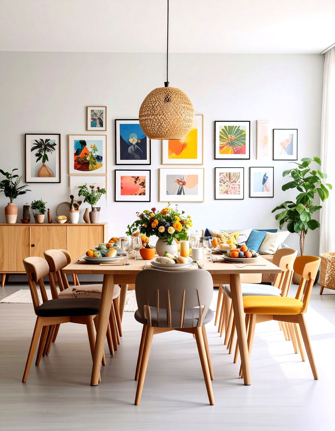 Gallery Wall Art Collections - 24 Transitional Dining Room Ideas