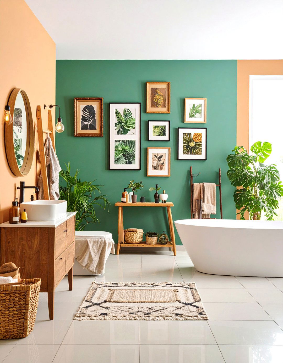 Gallery Wall Bathroom Art Displays - 24 Maximalist Bathroom Design Ideas
