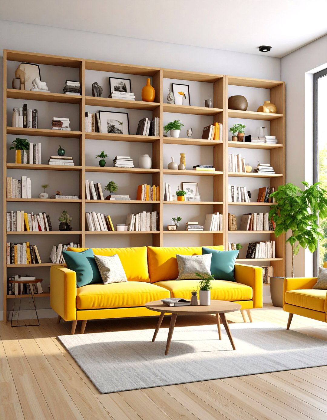 Gallery Wall Bookshelf Combinations - 24 Living Room Bookshelf Ideas