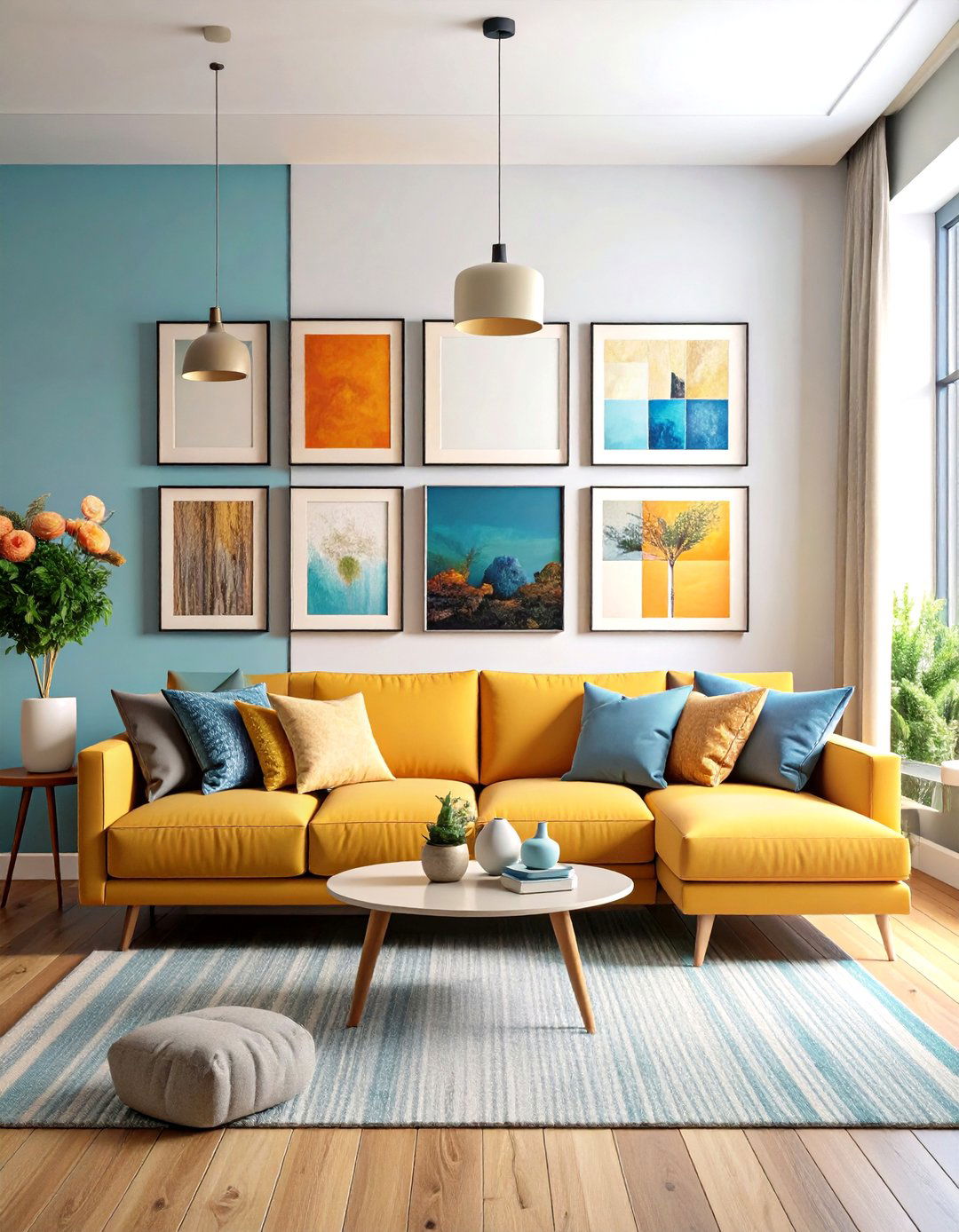 Gallery Wall Display Features - 24 Living Room Accent Wall Ideas