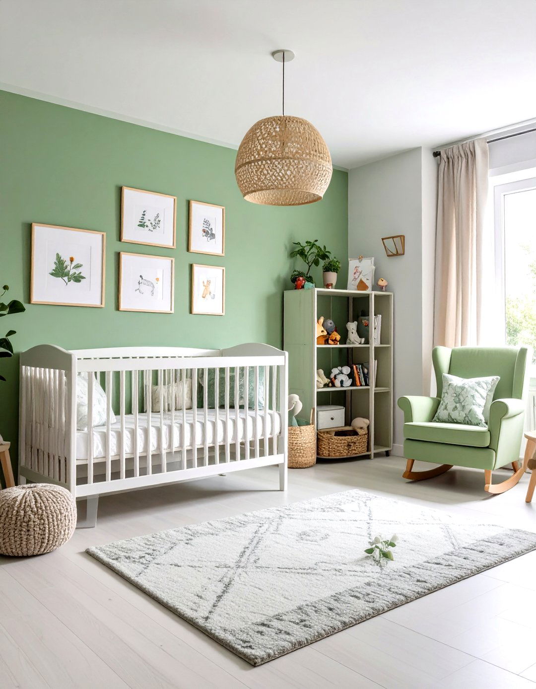 Gallery Wall Display - 24 Sage Green Nursery Ideas