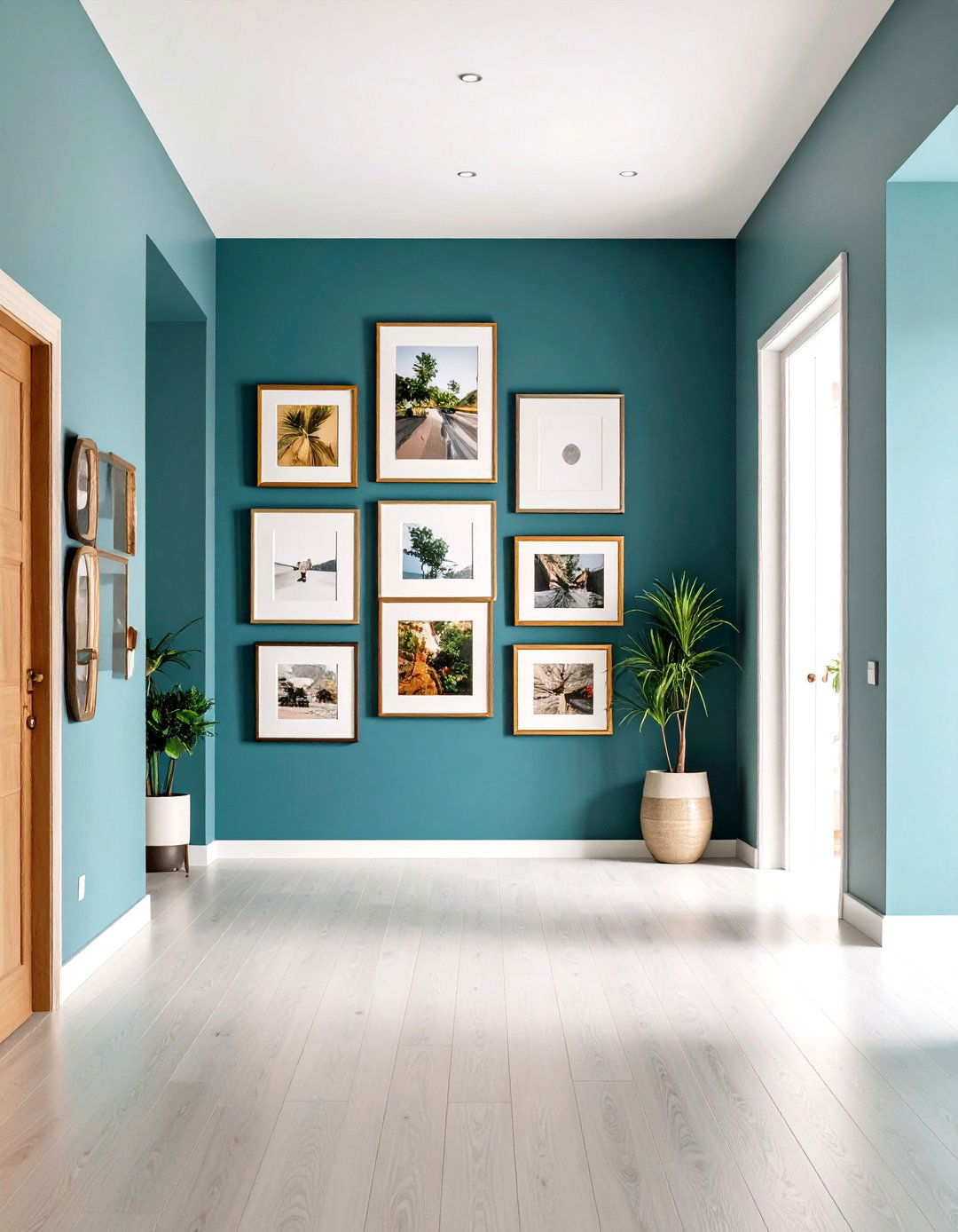 Gallery Wall Entrance Statement - 24 Housewarming Decoration Ideas