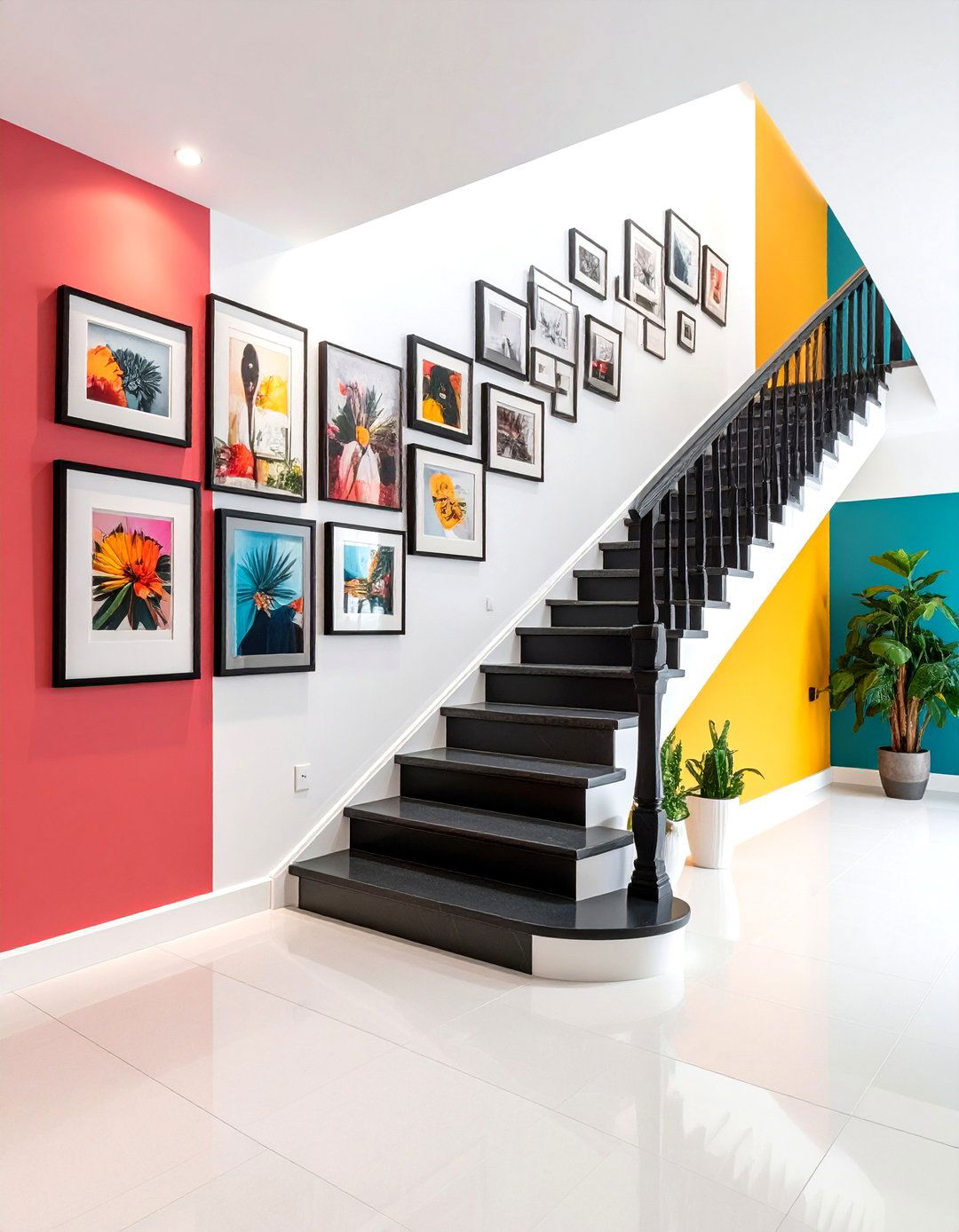 Gallery Wall Photo Display - 24 Staircase Wall Ideas