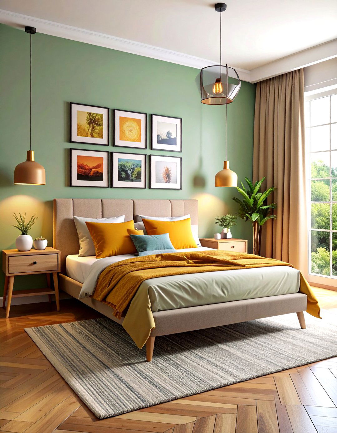 Gallery Wall Small Bedroom with Personal Collections - 24 Small Bedroom Ideas