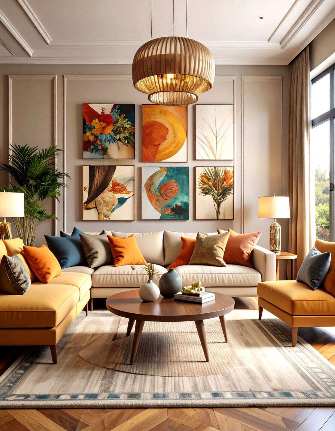Gallery Wall Statement Living Room - 24 Maximalist Living Room Design Ideas