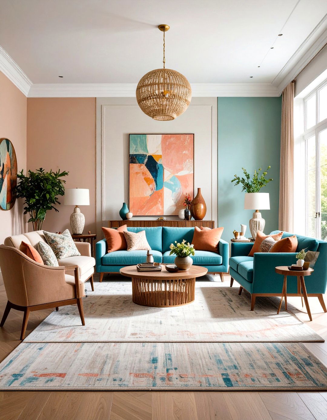Gallery Wall Symmetrical Living Room - 24 Symmetrical Living Room Ideas