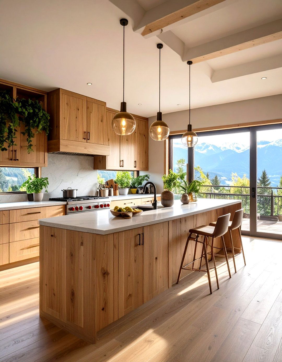 Galley Mountain Kitchen - 24 Mountain House Kitchen Ideas