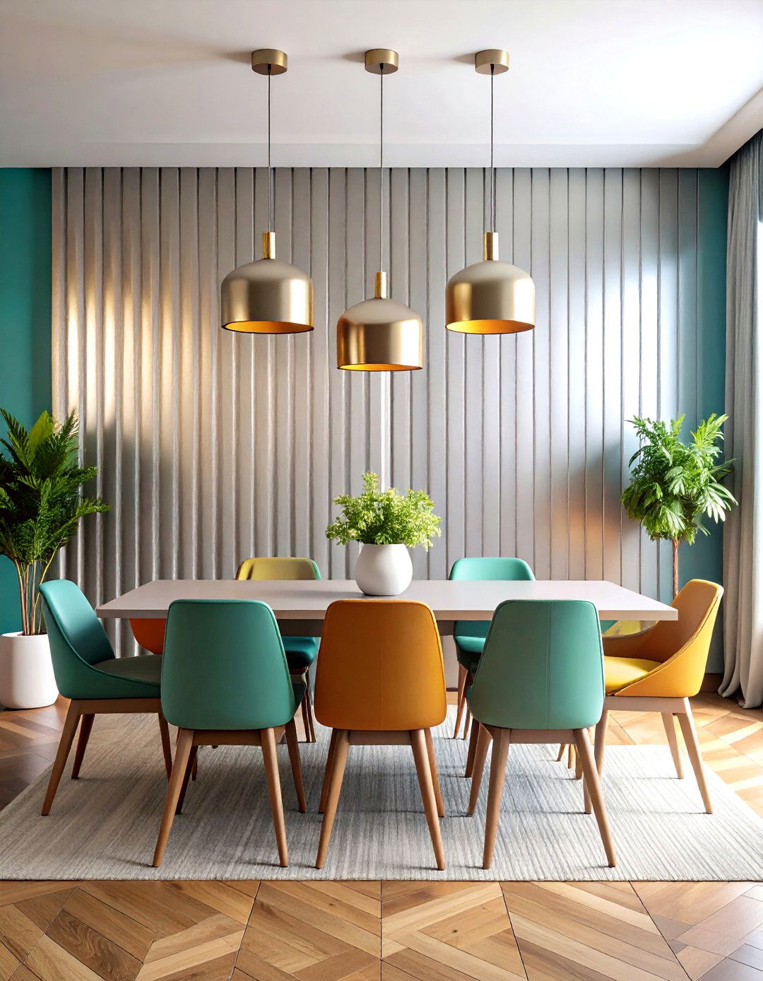 Galvanized Metal Wall Panels - 24 Industrial Dining Room Ideas