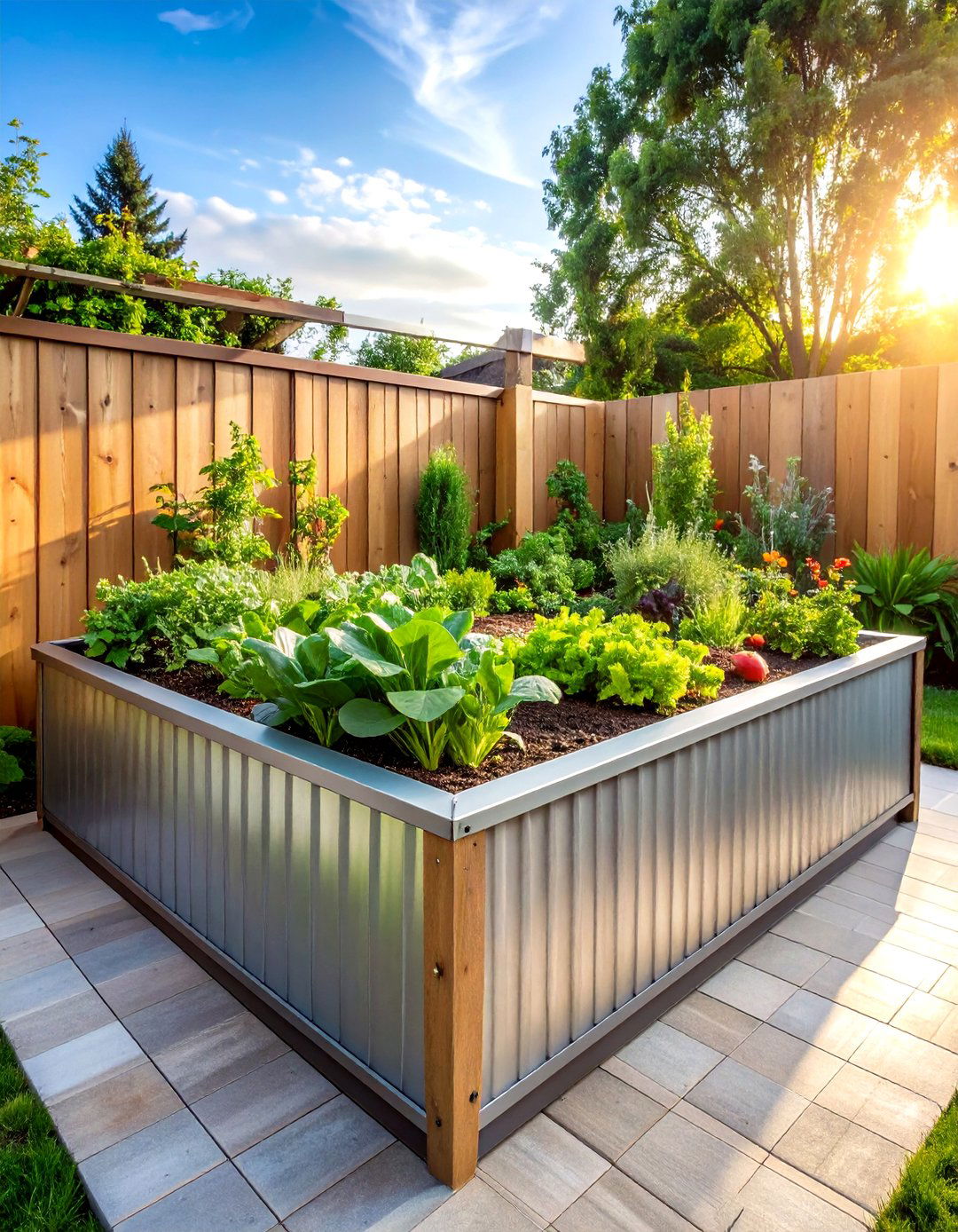 Galvanized Steel Corrugated Beds - 24 Inexpensive Raised Garden Bed Ideas