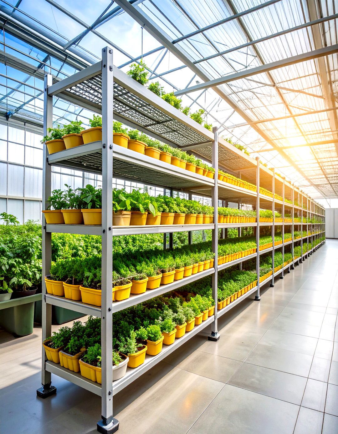 Galvanized Steel Wire Mesh Shelving Systems - 24 Greenhouse Shelving Ideas