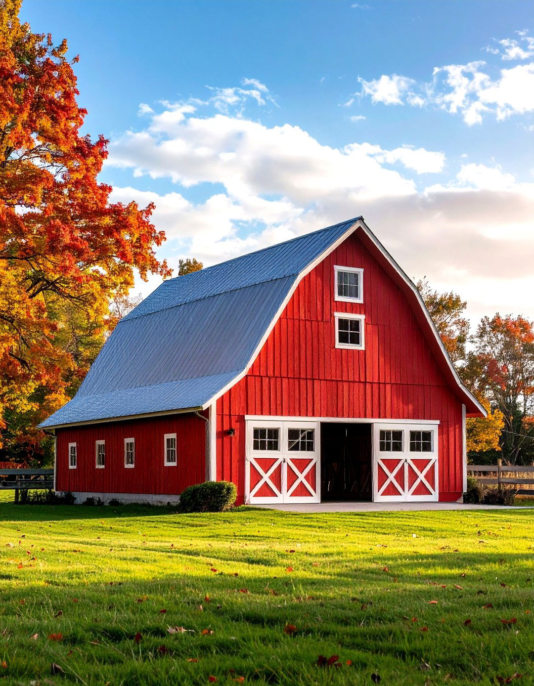 Gambrel Barn Style Equipment Shed - 24 wood shed ideas