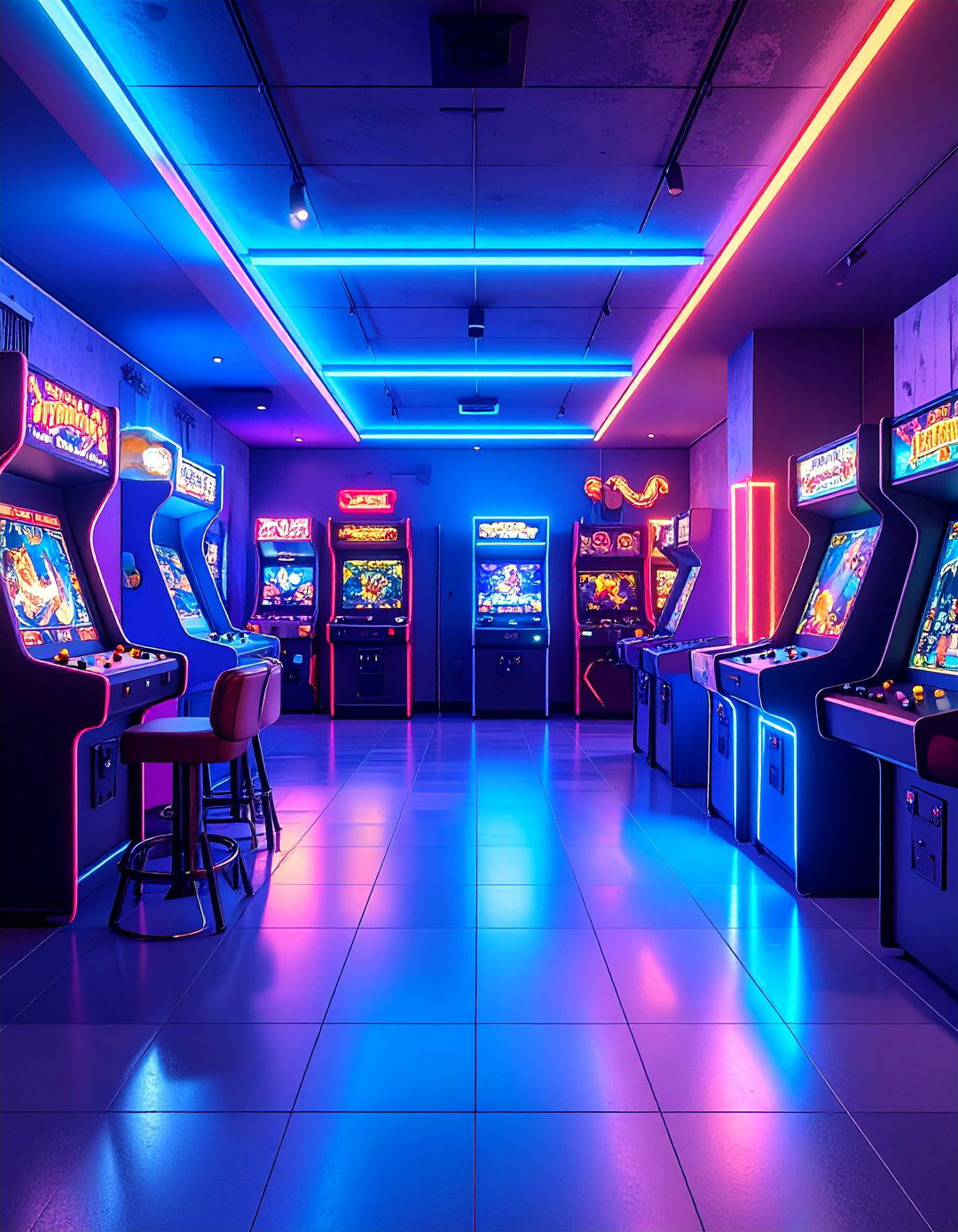 Gaming Arcade Theater Hybrid - 24 Basement Home Theater Ideas