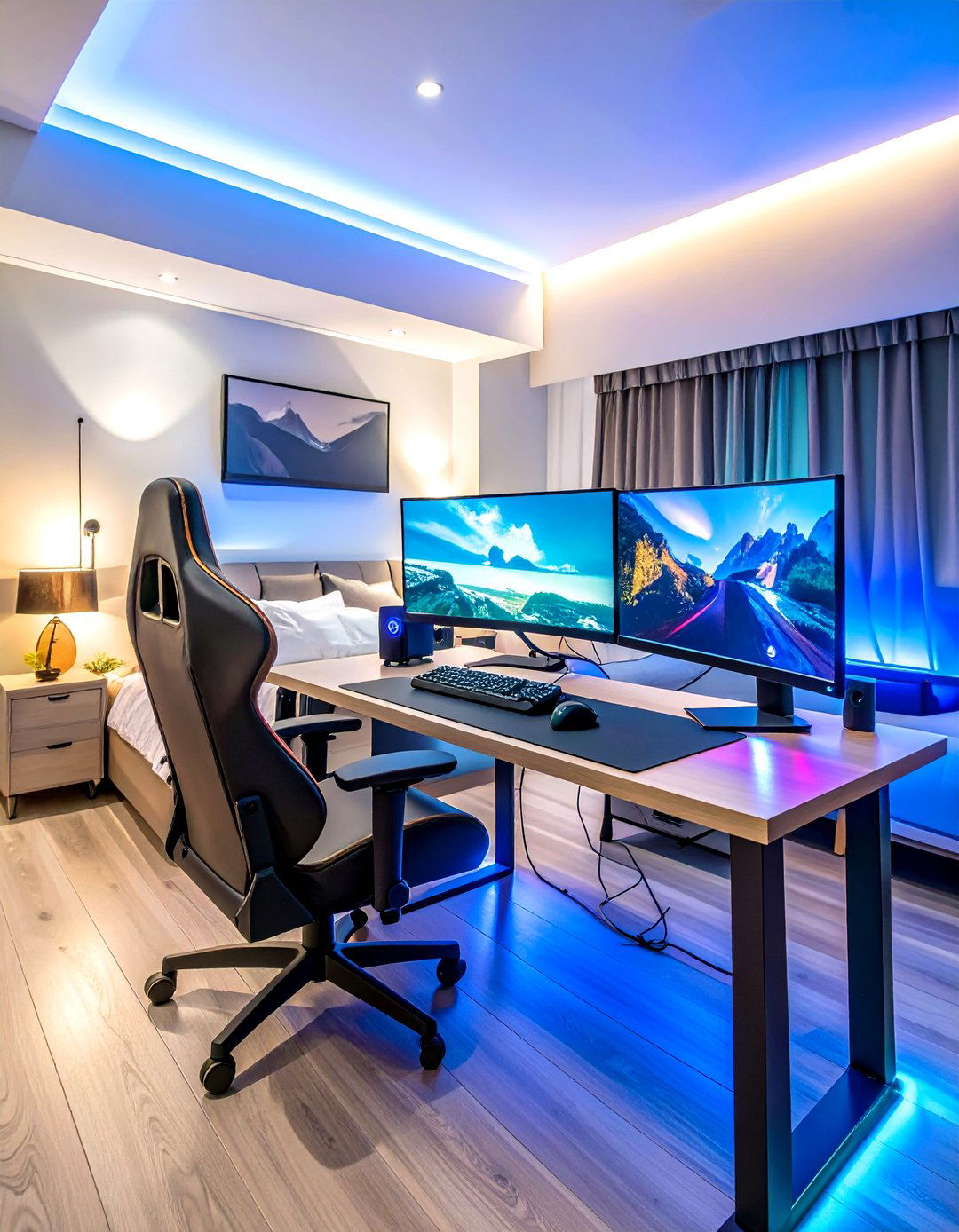 Gaming Command Center Bachelor Room - 24 Bachelor Room Ideas