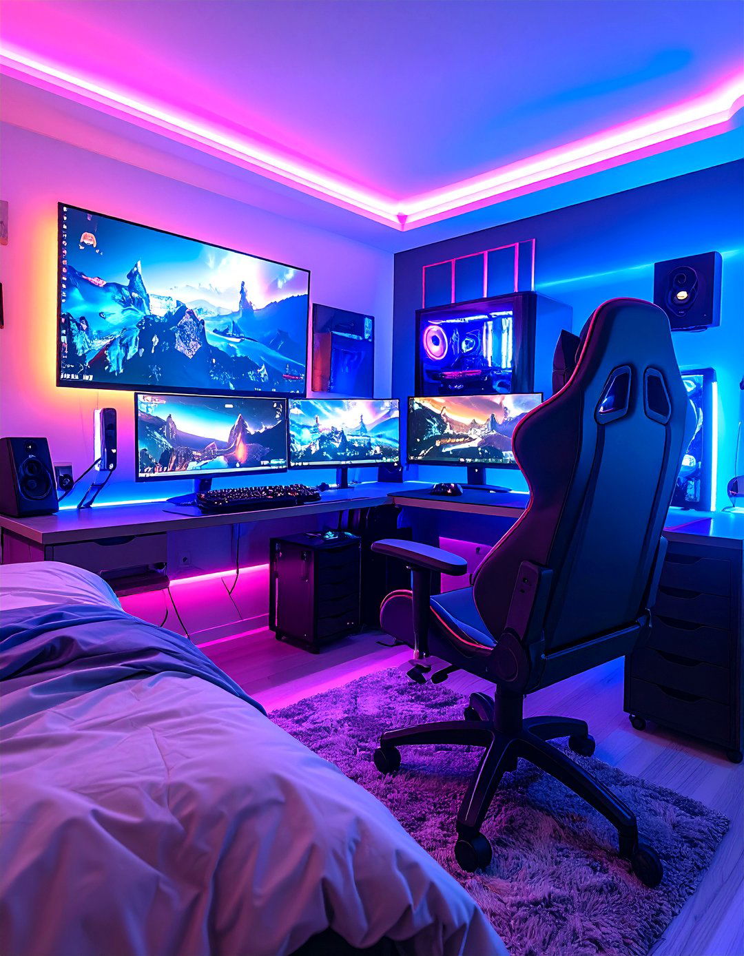 Gaming Command Center - 24 Tween Bedroom Ideas