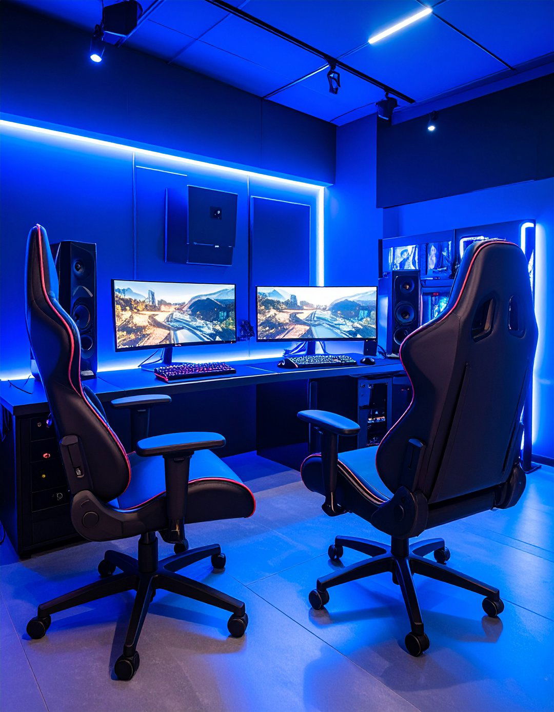 Gaming Focused Podcast Studio - 24 Podcast Room Ideas