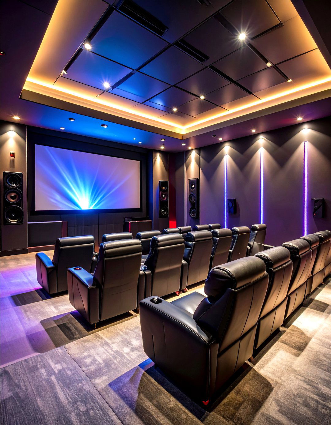 Gaming Theater Experience - 24 Black Gaming Room Ideas