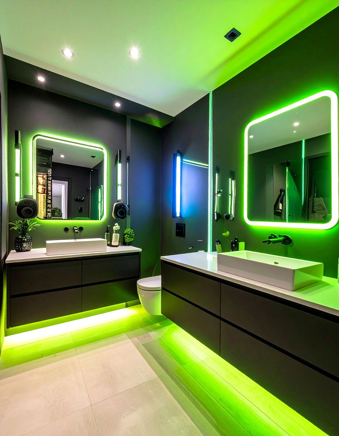 Gaming Zone Boys Bathroom - 24 Boy Bathroom Ideas