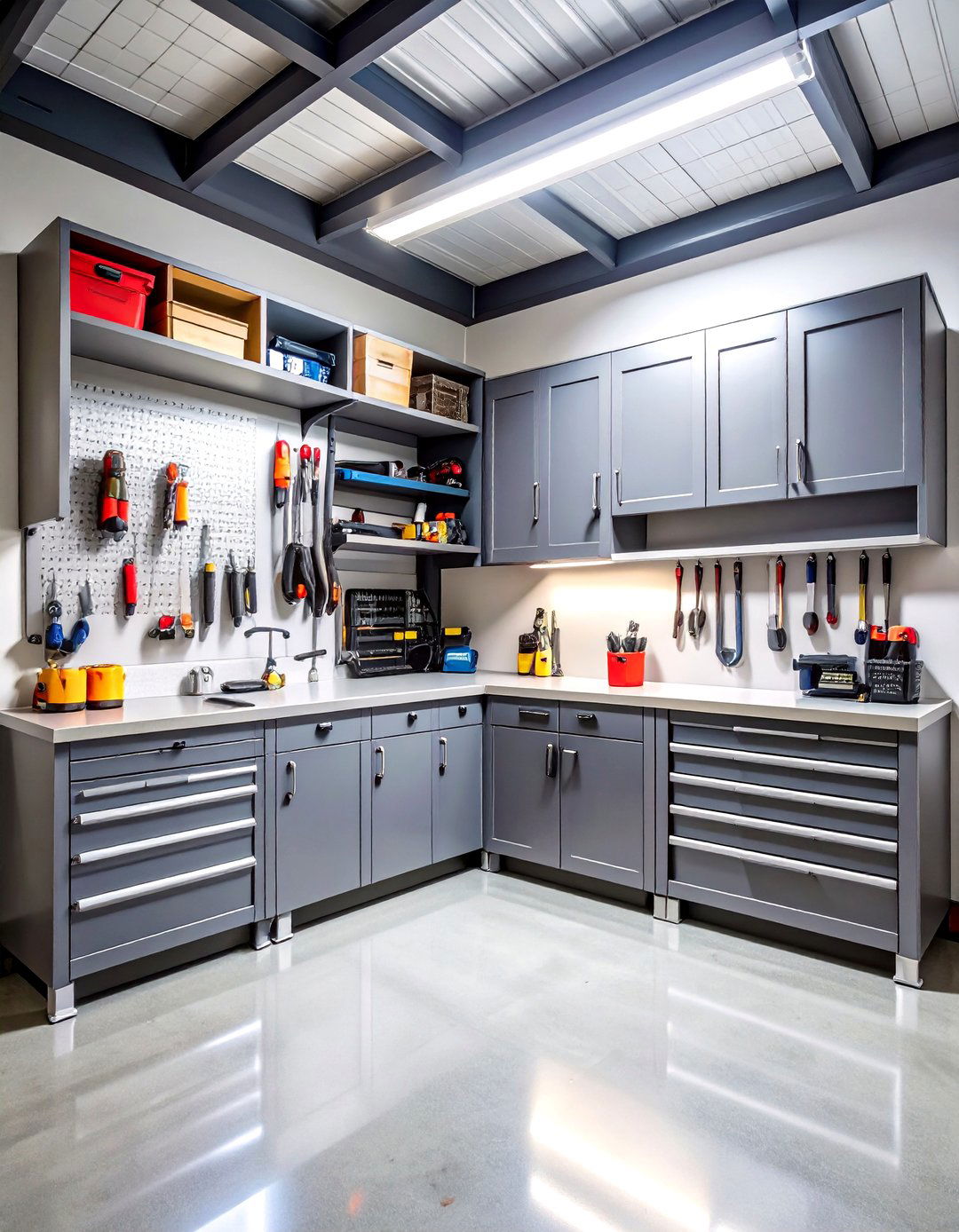 Garage Floor to Ceiling Workshop Cabinets - 24 Floor to Ceiling Cabinets Ideas