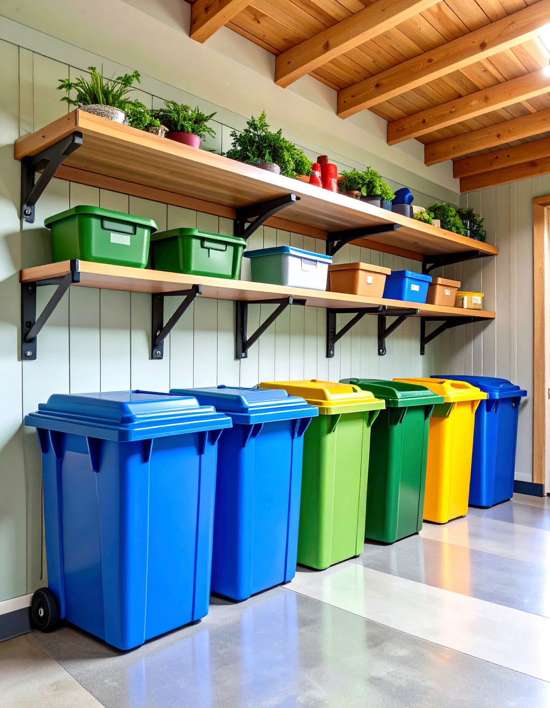 Garage Wall Mounted System - 24 Garbage Can Storage Ideas