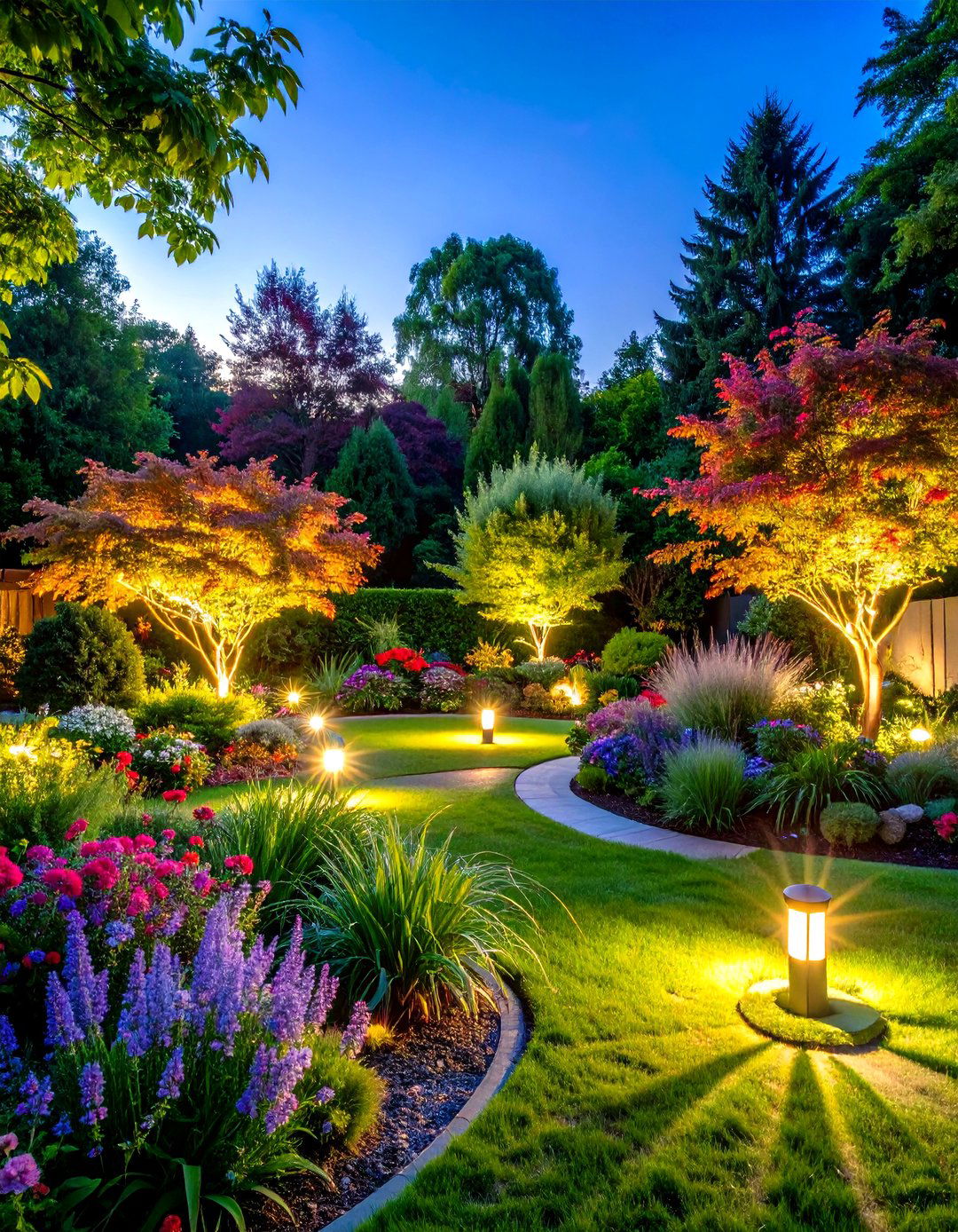 Garden Accent Lighting for Plant Collections - 24 Garden Lighting Ideas