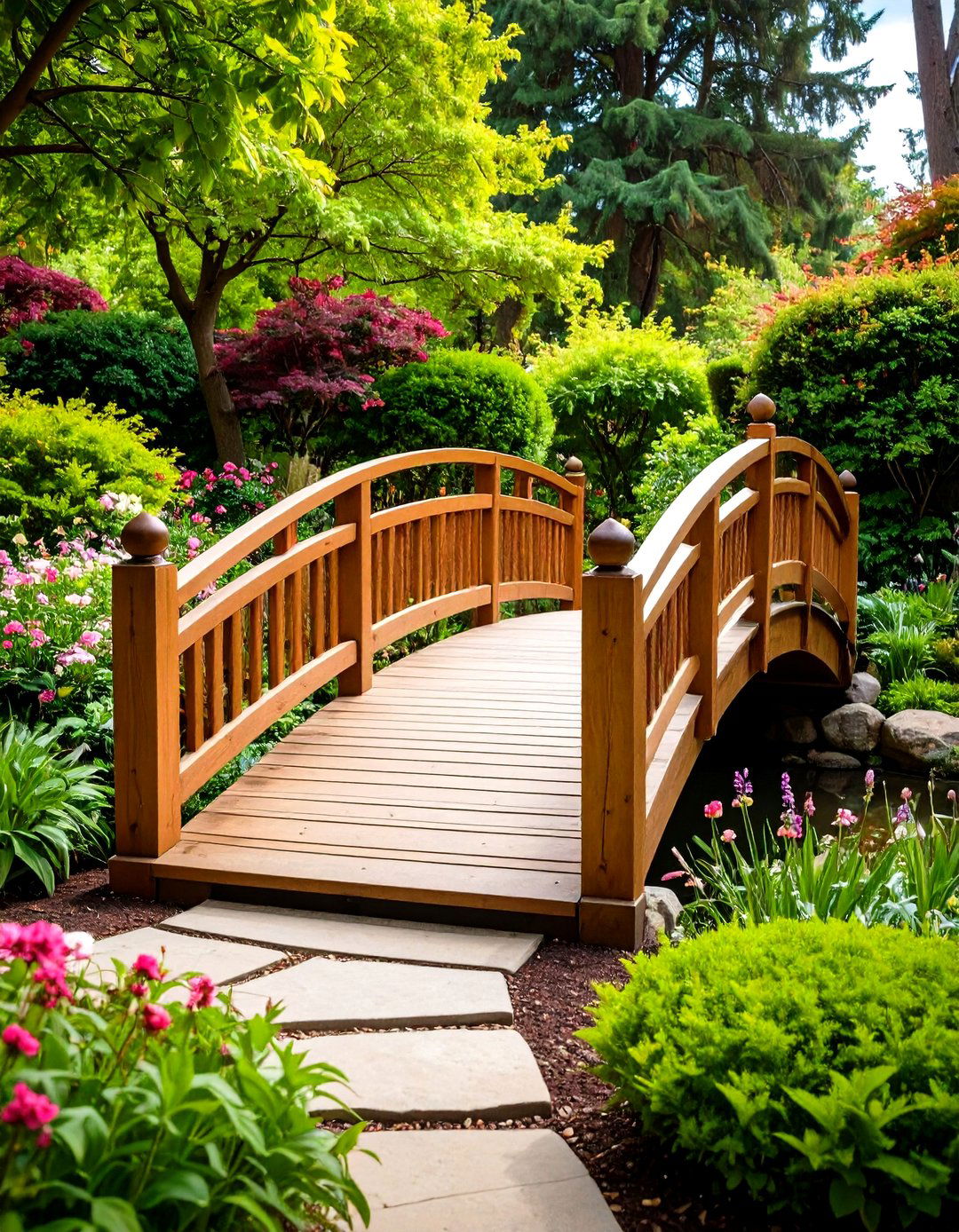 Garden Bridge Walkway System - 24 Wooden Walkway Ideas