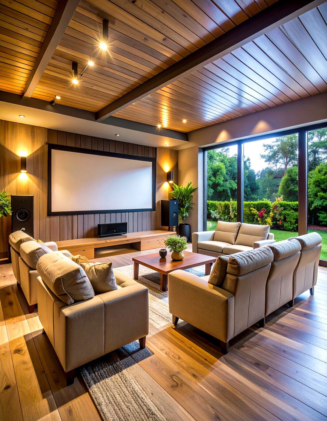 Garden Cinema Entertainment Room - 24 Garden Room Ideas
