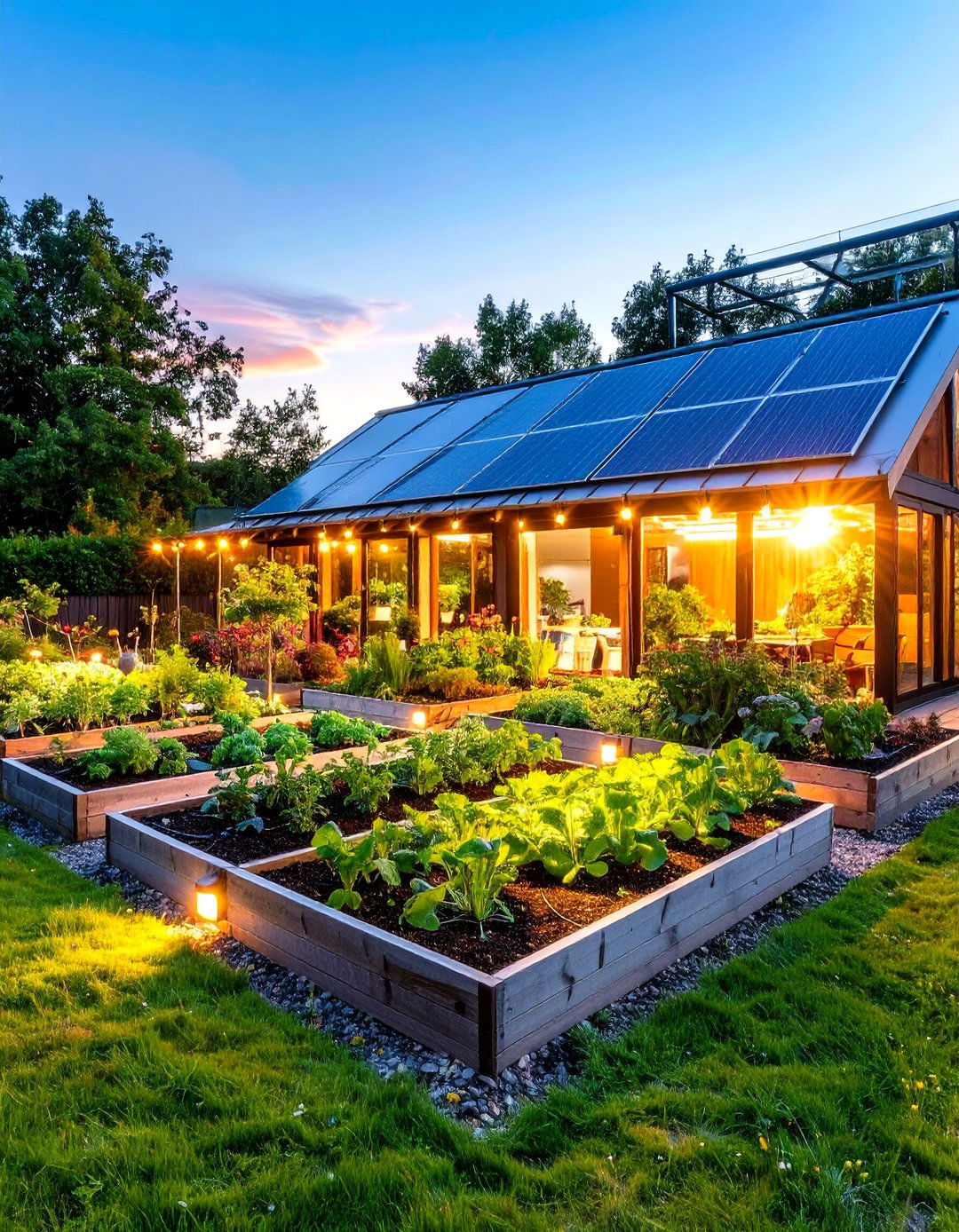 Garden Herb and Vegetable Growing Lights - 24 Garden Lighting Ideas